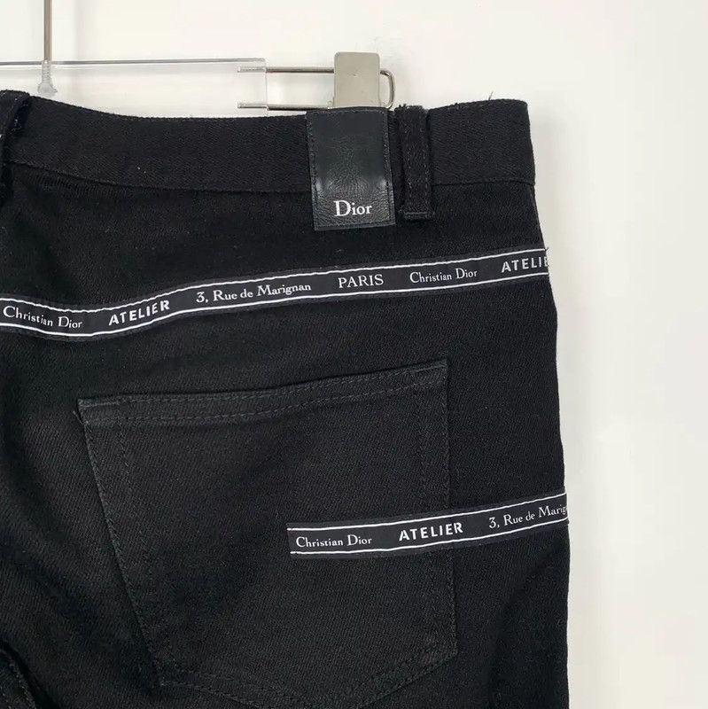 Dior Dior Men's Casual Black Cotton Pants 0089 Size US 26 / EU 42 - 5 Thumbnail