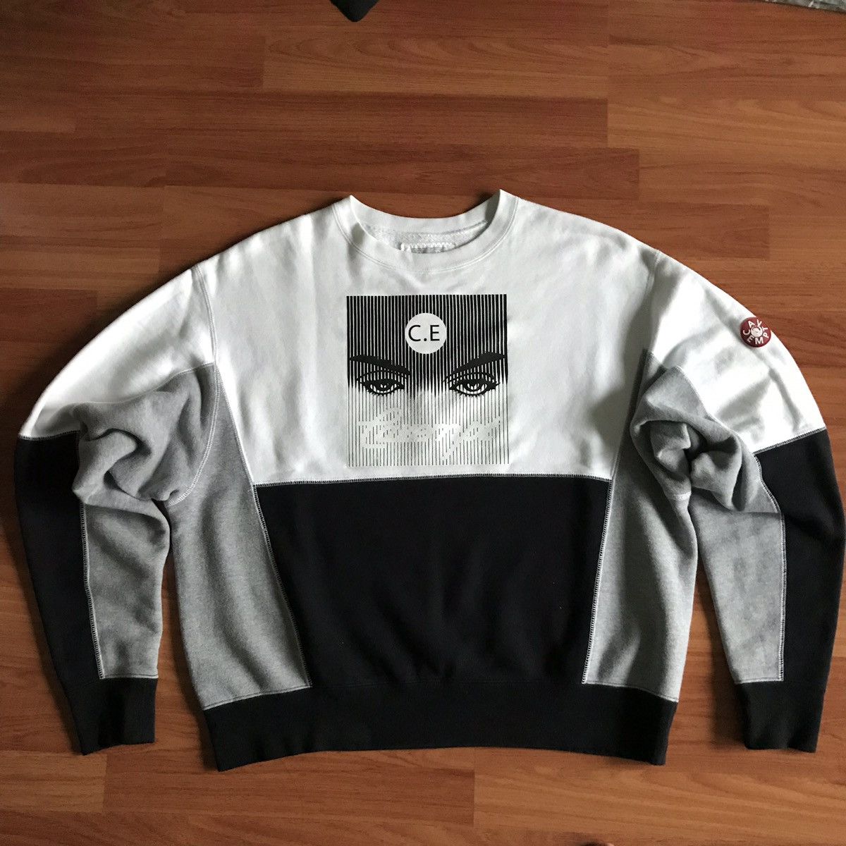 SS14 Cav Empt Beauty & Youth Eyes Crewneck black white grey