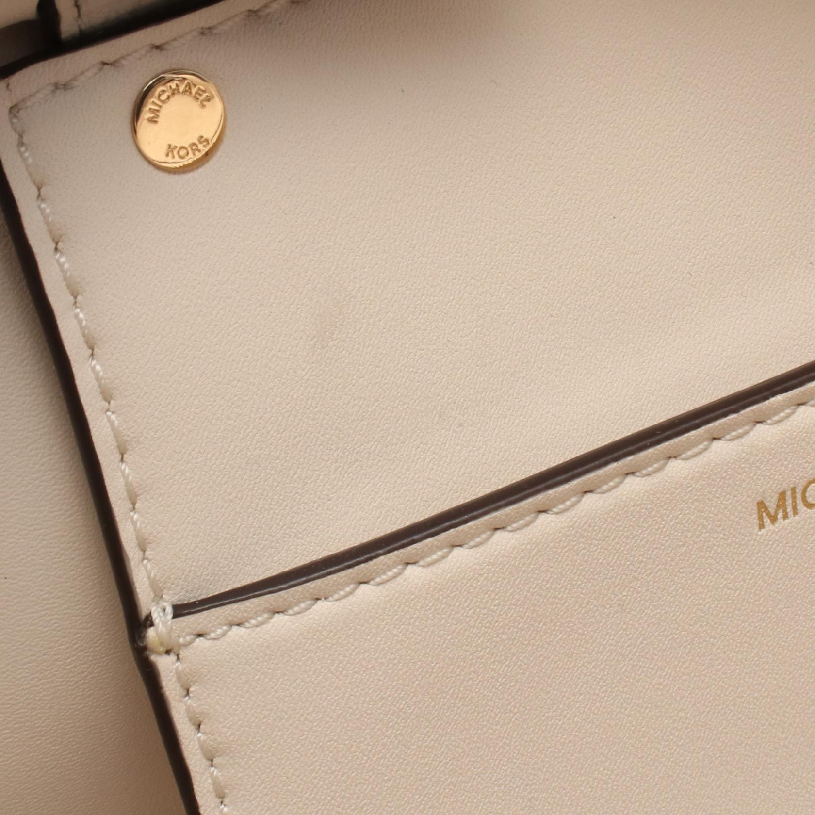 Michael Kors Michael Kors Michael Kors FLORA Leather PVC Coated Canvas 2way Tote Bag Leather Tote Bag 32T5GFFC1B132 DUTY FREE for USA Size ONE SIZE - 6 Thumbnail