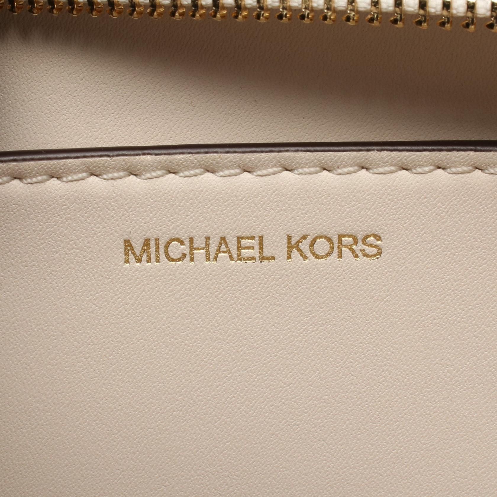 Michael Kors Michael Kors Michael Kors FLORA Leather PVC Coated Canvas 2way Tote Bag Leather Tote Bag 32T5GFFC1B132 DUTY FREE for USA Size ONE SIZE - 4 Thumbnail