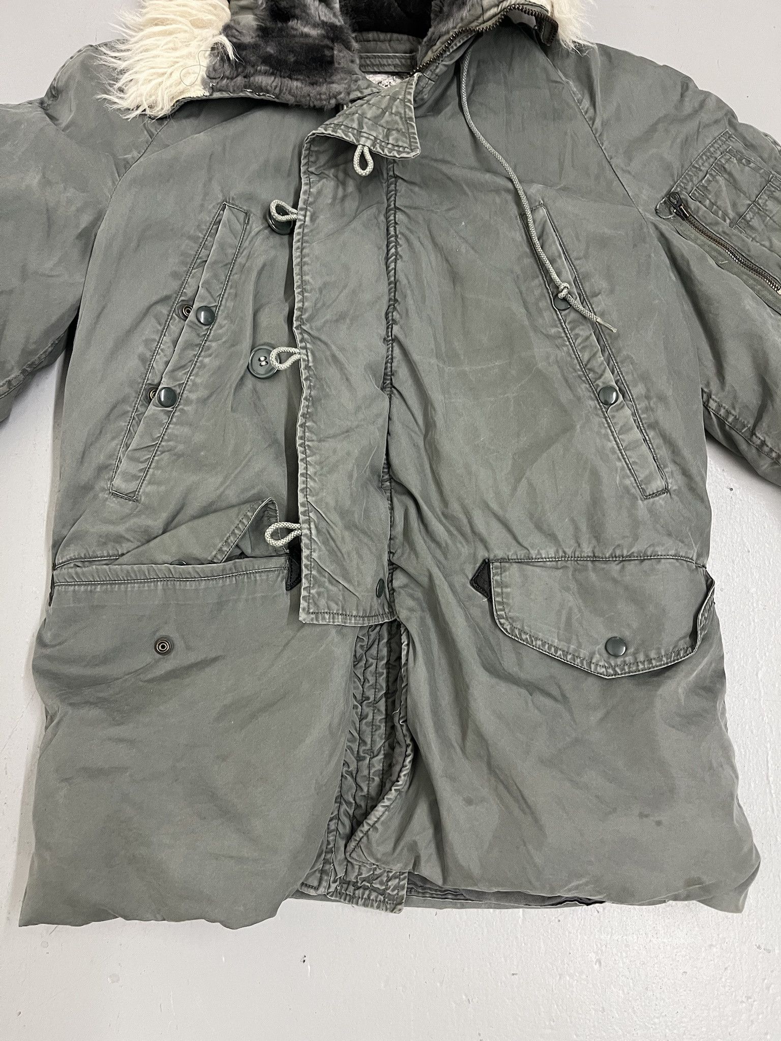 Vintage Vintage Military N-3B Snorkel Parka Faux Fur Hood Tundra Coat Sisze S Size US S / EU 44-46 / 1 - 4 Thumbnail