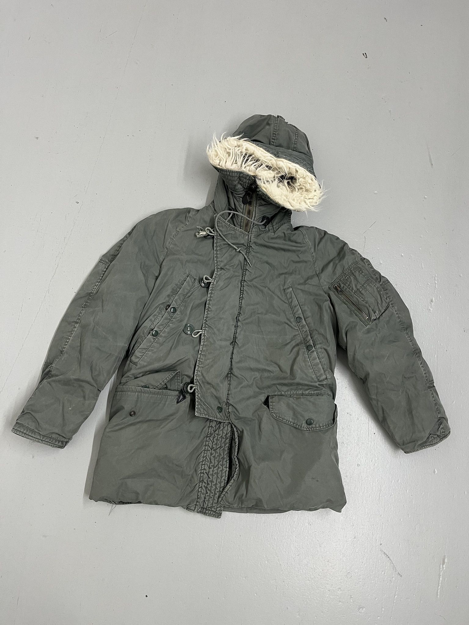 Vintage Vintage Military N-3B Snorkel Parka Faux Fur Hood Tundra Coat Sisze S Size US S / EU 44-46 / 1 - 2 Thumbnail