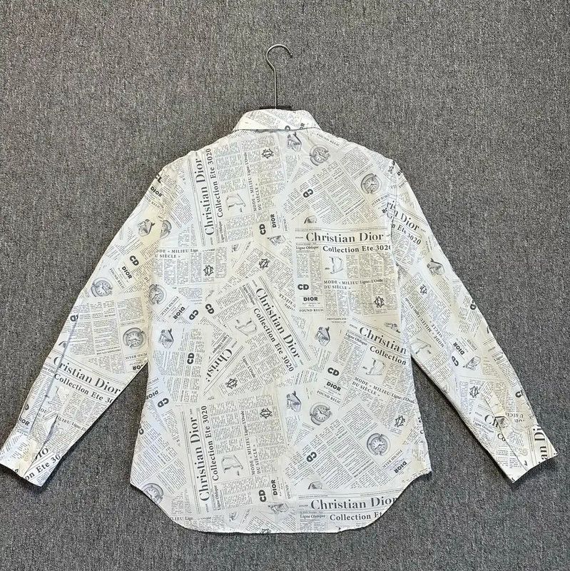 Dior Men's Long Sleeve Graphic Print Shirt 0089