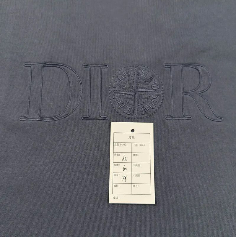 Dior Dior Blue Cotton Men's T-Shirt 0089 Size US M / EU 48-50 / 2 - 7 Thumbnail