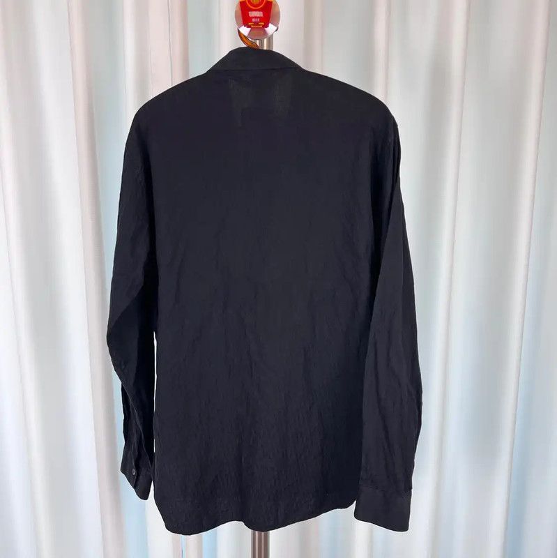 Dior Dior Black Cotton Long Sleeve Shirt 0089 Size US L / EU 52-54 / 3 - 2 Thumbnail