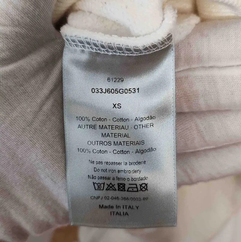 Dior Dior White Cotton Men's Hoodie XS 0089 Size US XS / EU 42 / 0 - 5 Thumbnail