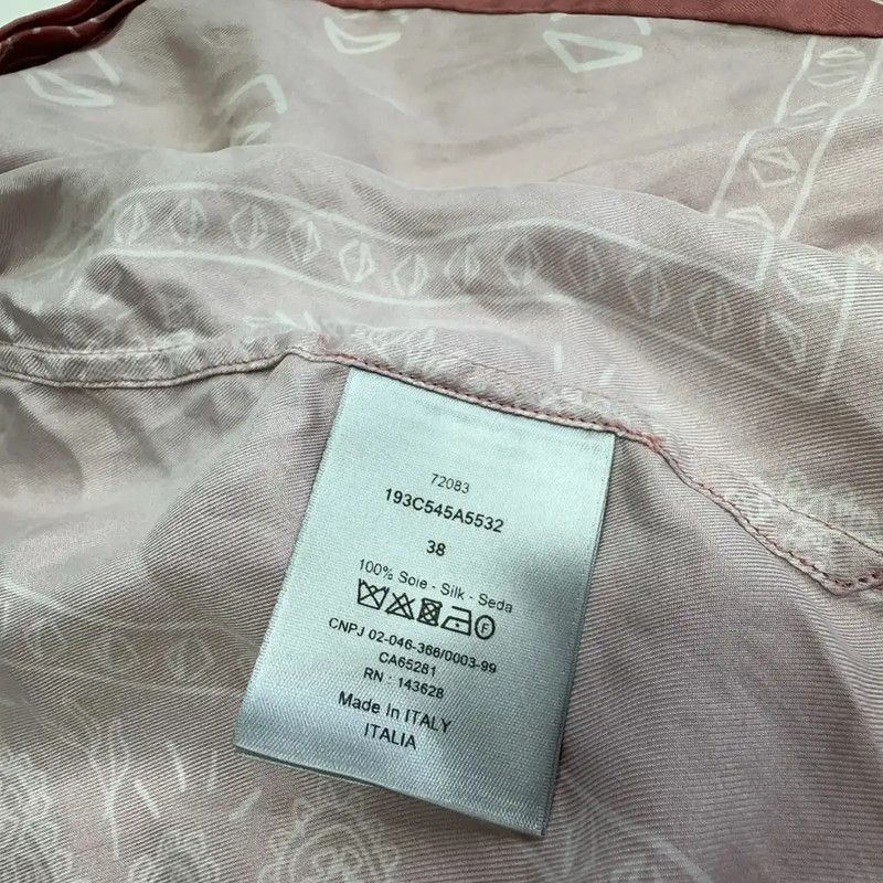 Dior Dior Summer Pink Silk Print Shirt 0089 Size US L / EU 52-54 / 3 - 3 Thumbnail