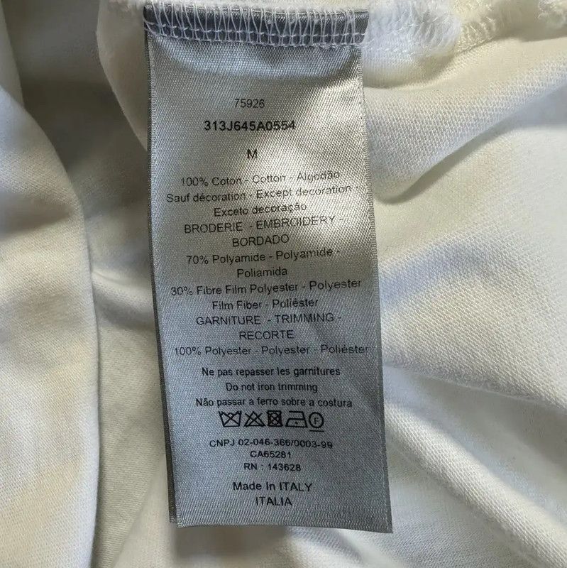 Dior Dior Long Sleeve White Cotton Top with Bunny Design 0089 Size US M / EU 48-50 / 2 - 6 Thumbnail