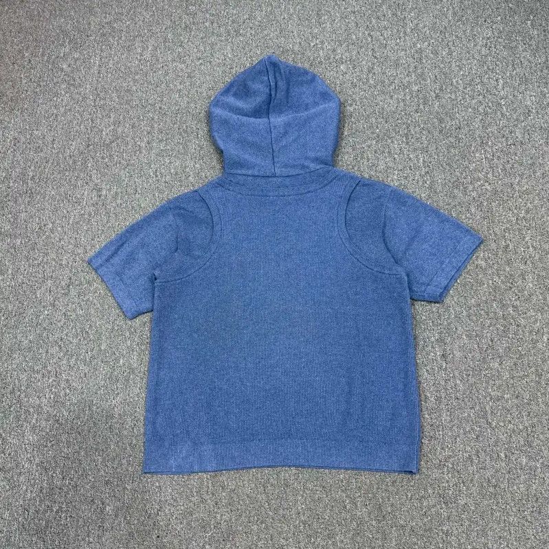 Dior Dior Blue Cotton Men's Short Sleeve Hoodie 0089 Size US M / EU 48-50 / 2 - 2 Thumbnail