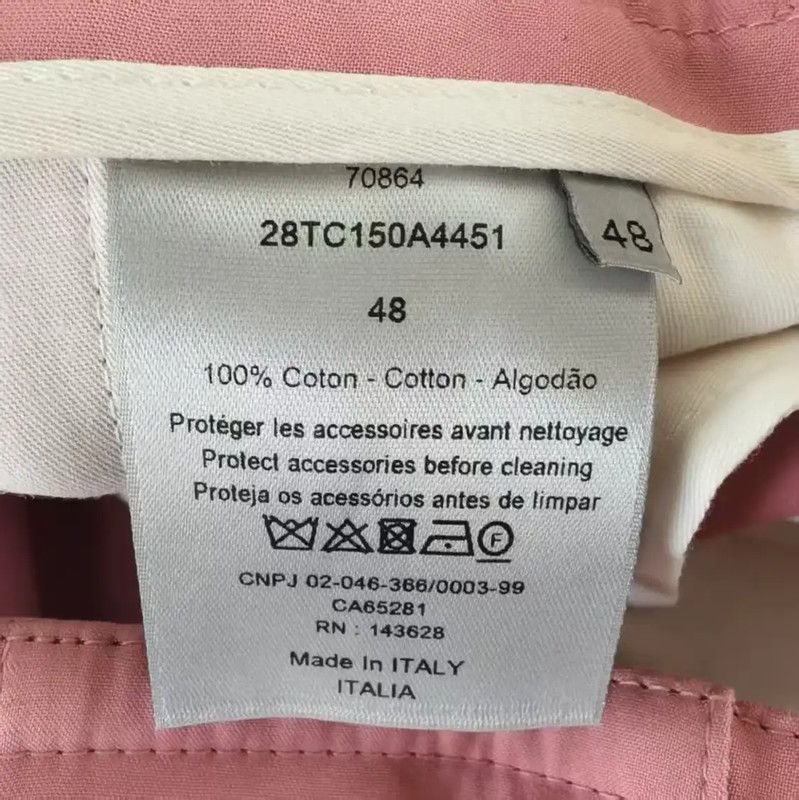 Dior Dior Men's Pink Cotton Shorts 0089 Size US 27 - 4 Thumbnail