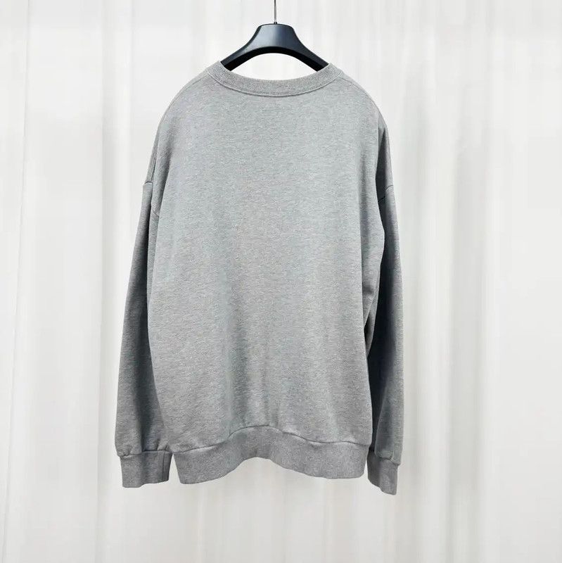 Dior Dior Men's Gray Long Sleeve Logo Sweatshirt 0089 Size US L / EU 52-54 / 3 - 2 Thumbnail