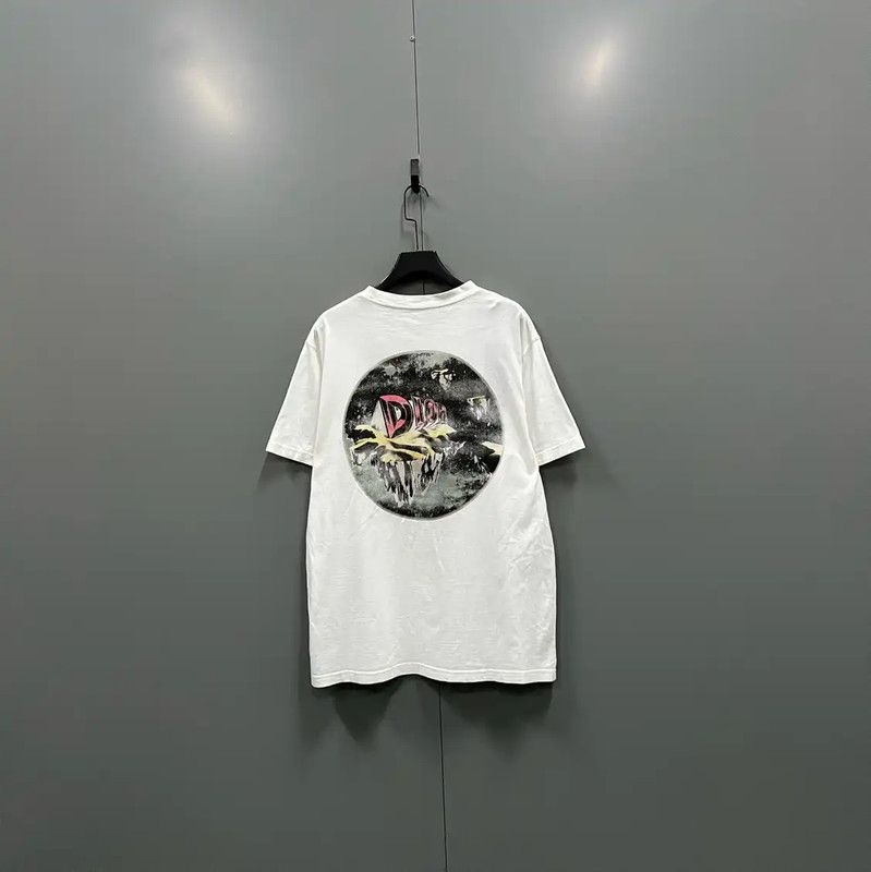 Dior Dior White Short Sleeve T-Shirt for Men 0089 Size US L / EU 52-54 / 3 - 2 Thumbnail