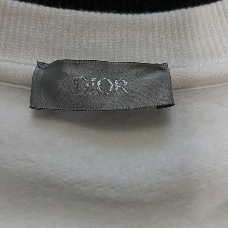 Dior Dior White Men's Sweatshirt with Graphic Print 0089 Size US XXS / EU 40 - 3 Thumbnail