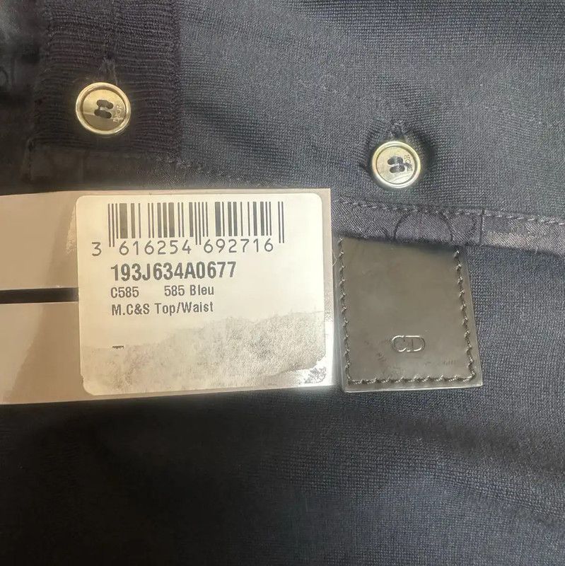 Dior Dior Men's Navy Cotton Polo Shirt 0089 Size US XS / EU 42 / 0 - 3 Thumbnail