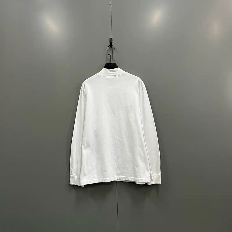 Dior Dior White Cotton Long Sleeve T-Shirt 0089 Size US XL / EU 56 / 4 - 3 Thumbnail
