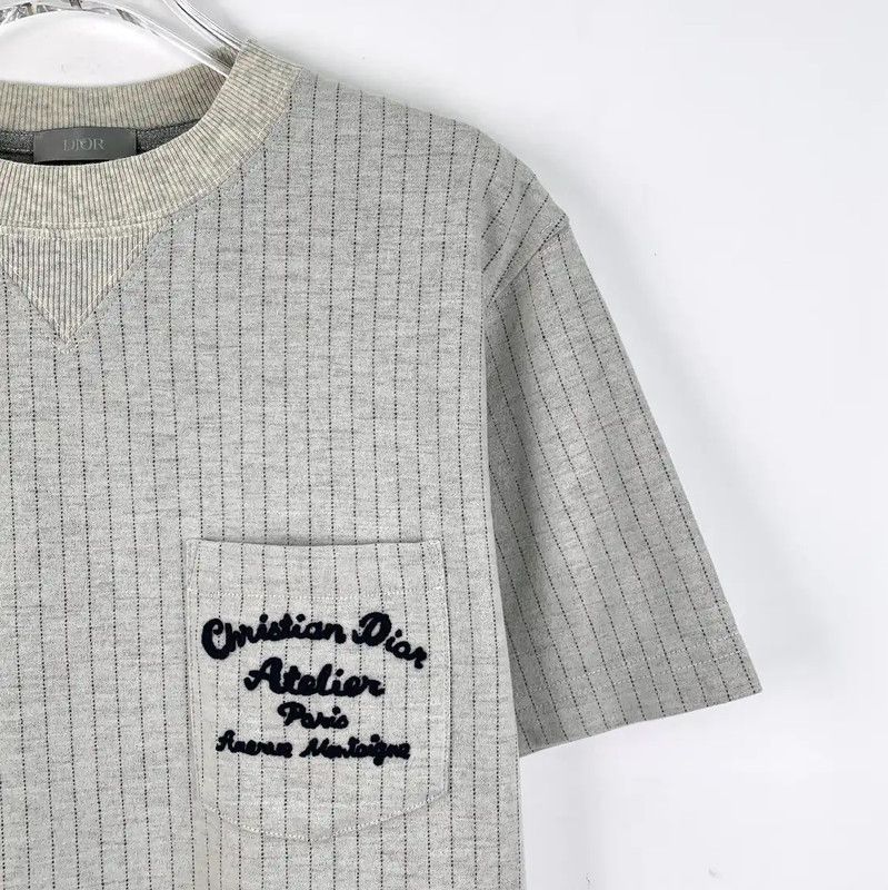 Dior Dior Grey Wool Men's T-Shirt 0089 Size US XS / EU 42 / 0 - 3 Thumbnail