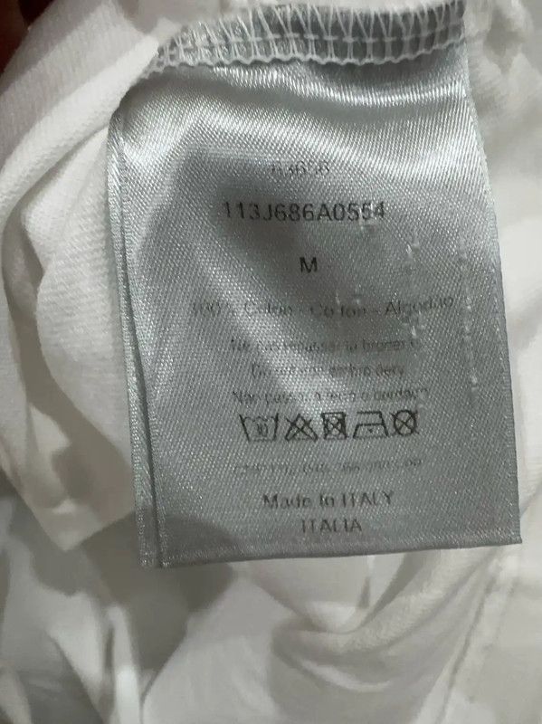 Dior Dior Men's Cotton T-Shirt in White 0089 Size US M / EU 48-50 / 2 - 5 Thumbnail