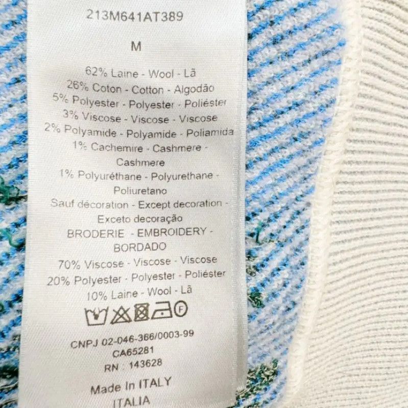 Dior Dior Blue Men's Long Sleeve Sweatshirt 0089 Size US M / EU 48-50 / 2 - 4 Thumbnail