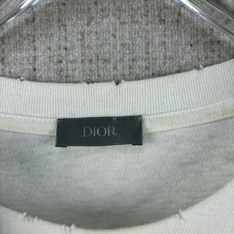 Dior Dior Men's Summer White Cotton T-Shirt 0089 Size US L / EU 52-54 / 3 - 3 Thumbnail