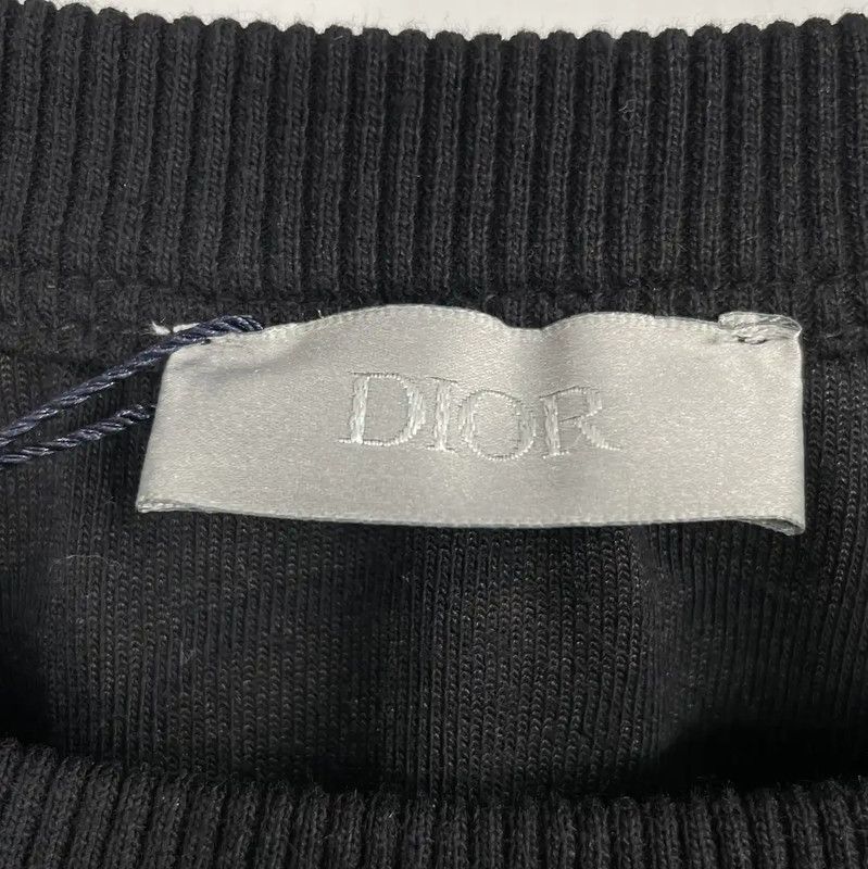 Dior Dior Black Cotton Short Sleeve T-Shirt 0089 Size US XL / EU 56 / 4 - 4 Thumbnail