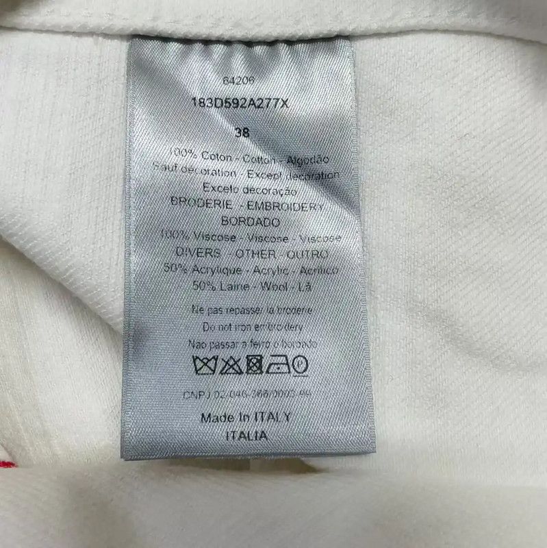 Dior Dior Men's White Casual Outerwear Jacket 0089 Size US M / EU 48-50 / 2 - 5 Thumbnail