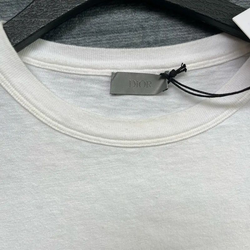 Dior Dior Summer White Cotton T-Shirt for Men 0089 Size US L / EU 52-54 / 3 - 3 Thumbnail
