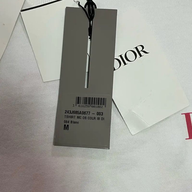 Dior Dior Summer White Cotton Men's T-Shirt 0089 Size US M / EU 48-50 / 2 - 6 Thumbnail
