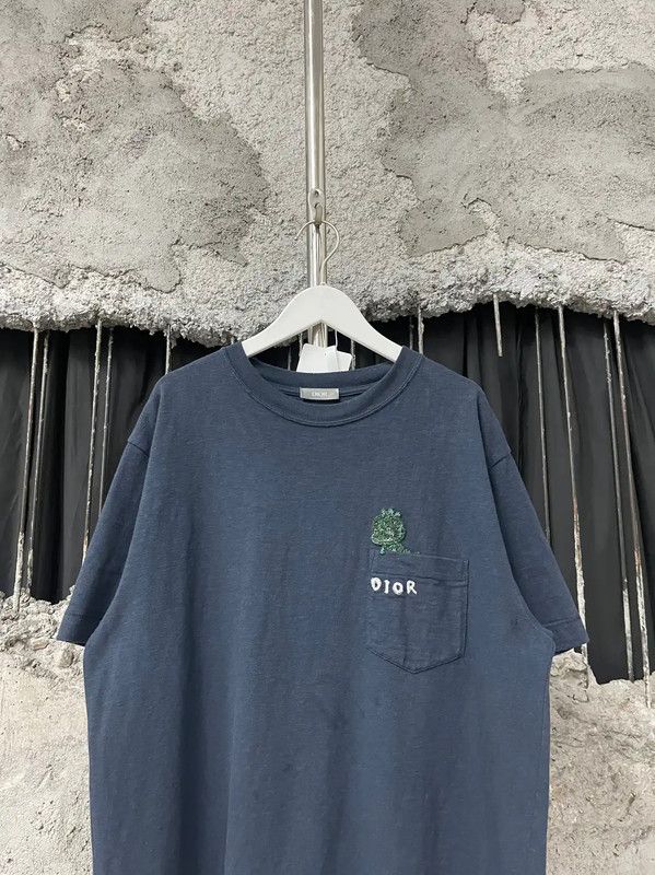 Dior Dior Men's Navy Blue T-Shirt 0089 Size US M / EU 48-50 / 2 - 3 Thumbnail