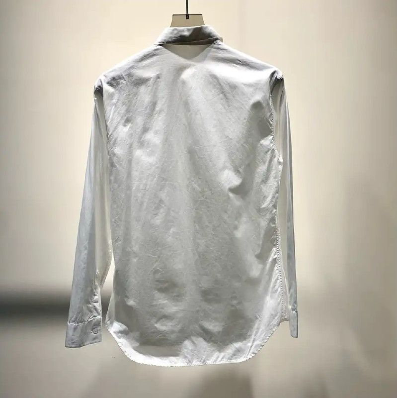 Dior Dior White Cotton Long Sleeve Shirt for Men 0089 Size US M / EU 48-50 / 2 - 5 Thumbnail