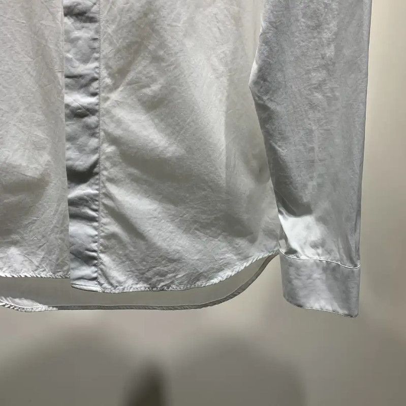 Dior Dior White Cotton Long Sleeve Shirt for Men 0089 Size US M / EU 48-50 / 2 - 6 Thumbnail