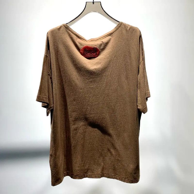 Dior Dior Brown Cotton Graphic T-Shirt for Men 0089 Size US L / EU 52-54 / 3 - 6 Thumbnail