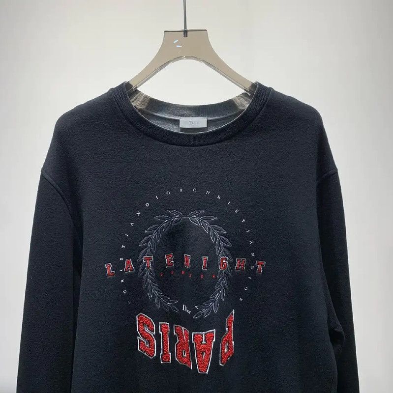 Dior Dior Black Cotton Men's Sweatshirt 0089 Size US XL / EU 56 / 4 - 3 Thumbnail