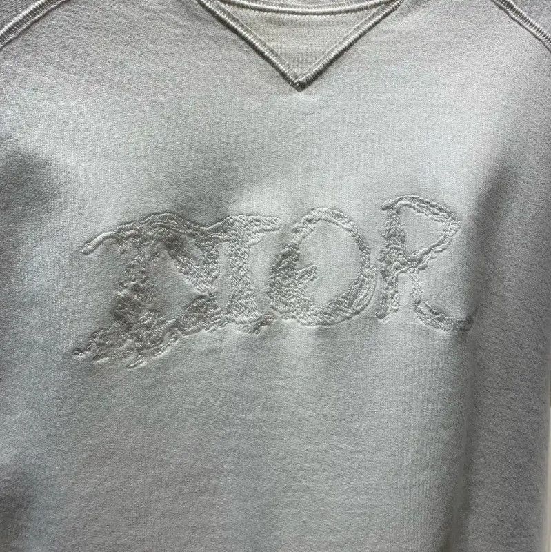 Dior Dior White Cotton Men's Sweatshirt XL Size 0089 Size US XL / EU 56 / 4 - 5 Thumbnail
