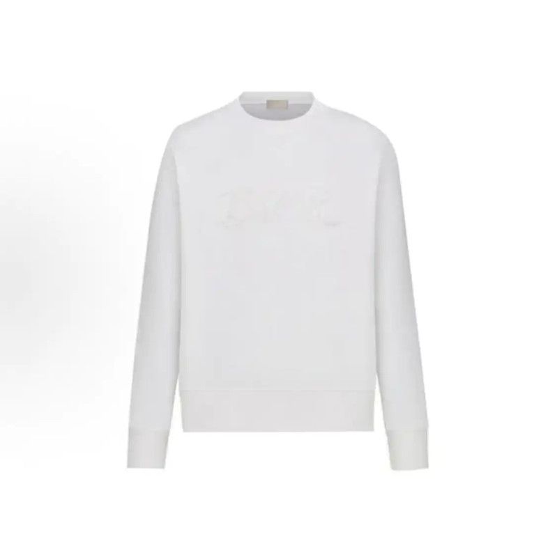 Dior Dior White Cotton Men's Sweatshirt XL Size 0089 Size US XL / EU 56 / 4 - 6 Thumbnail
