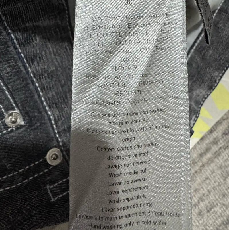 Dior Dior Men's Black Grey Embroidered Logo Casual Trousers 0089 Size US 32 / EU 48 - 6 Thumbnail