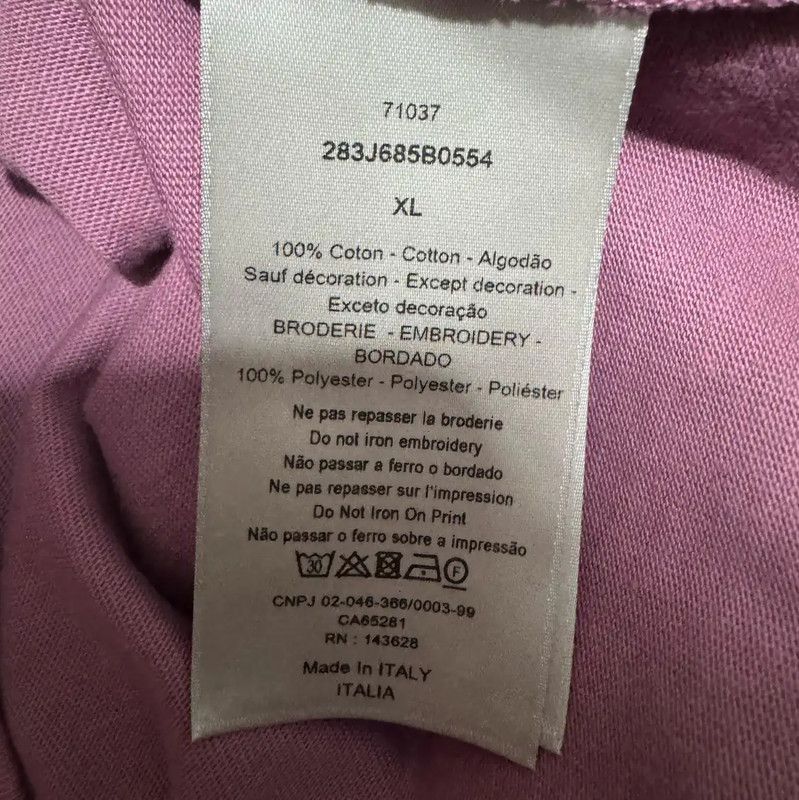 Dior Dior Color Block Cotton Embroidered Logo T-shirt 0089 Size US XL / EU 56 / 4 - 4 Thumbnail