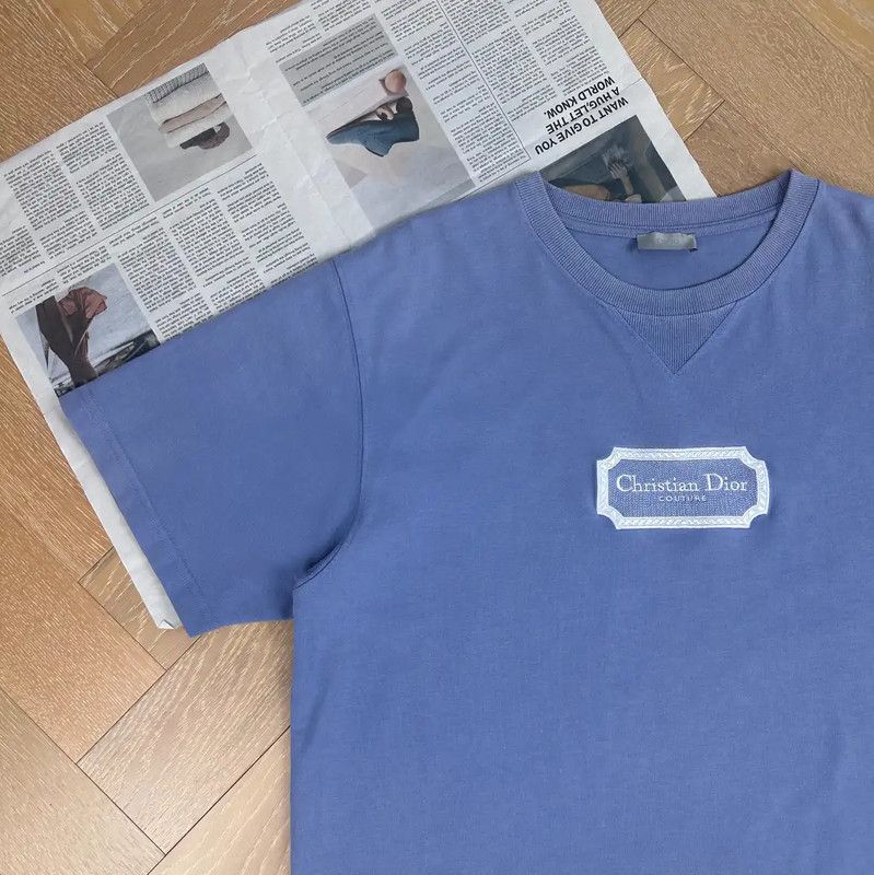 Dior Dior Men's XXL Blue Gray T-Shirt 0089 Size US XL / EU 56 / 4 - 6 Thumbnail