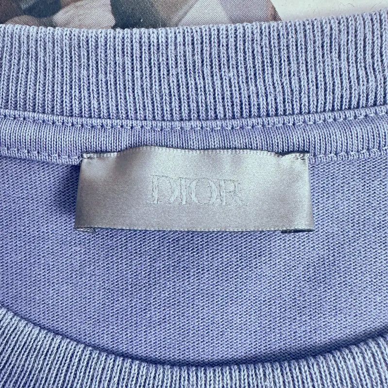 Dior Dior Men's XXL Blue Gray T-Shirt 0089 Size US XL / EU 56 / 4 - 7 Thumbnail