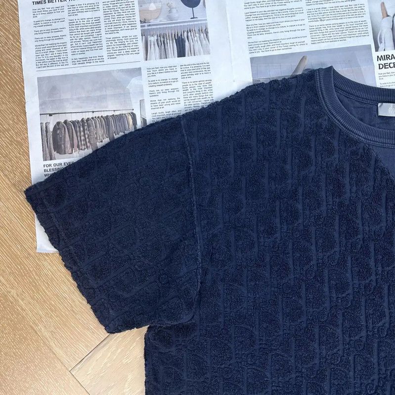 Dior Dior Men's Navy T-Shirt L Size 0089 Size US L / EU 52-54 / 3 - 6 Thumbnail
