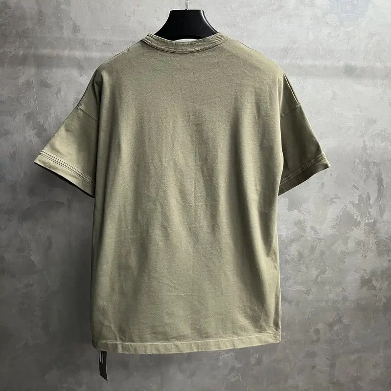 Dior Dior Men's Khaki Cotton T-Shirt 0089 Size US XXS / EU 40 - 5 Thumbnail