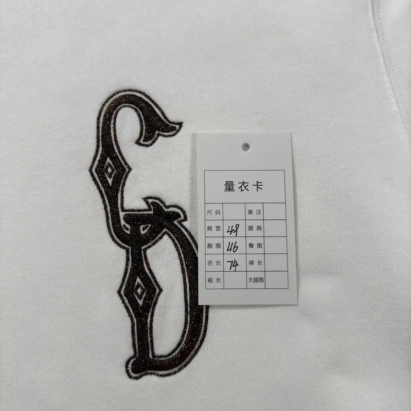 Dior Dior White Cotton Long Sleeve Men's Sweatshirt 0089 Size US L / EU 52-54 / 3 - 5 Thumbnail