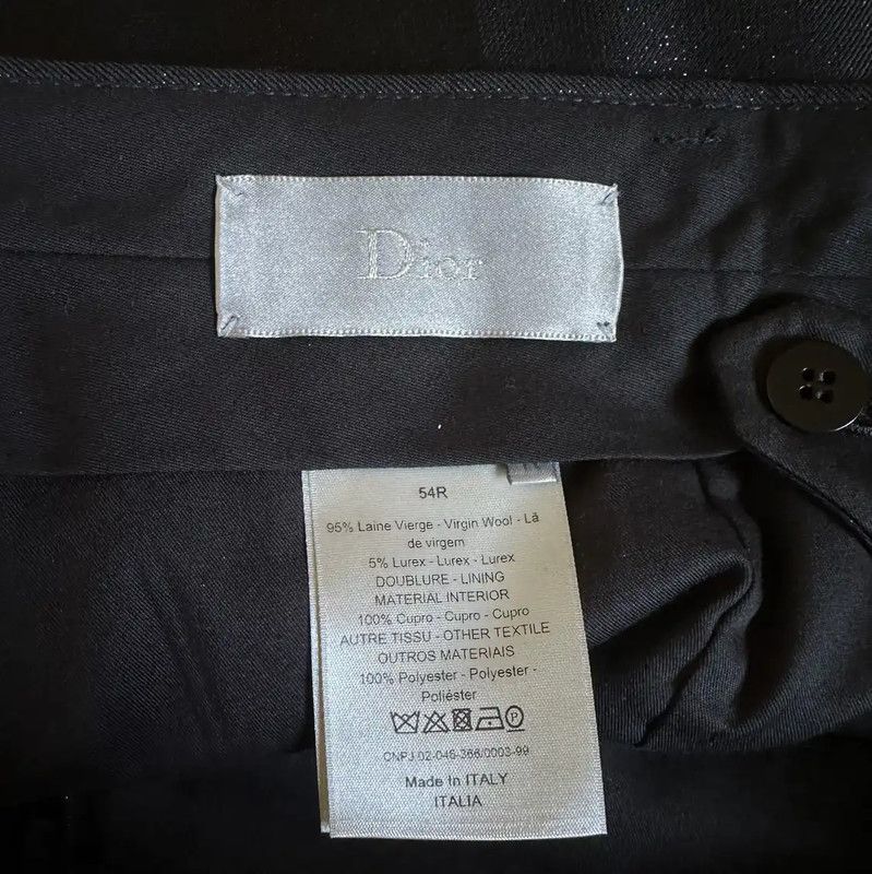 Dior Dior Black Wool Blend Gradient Casual Pants 0089 Size US 34 / EU 50 - 5 Thumbnail