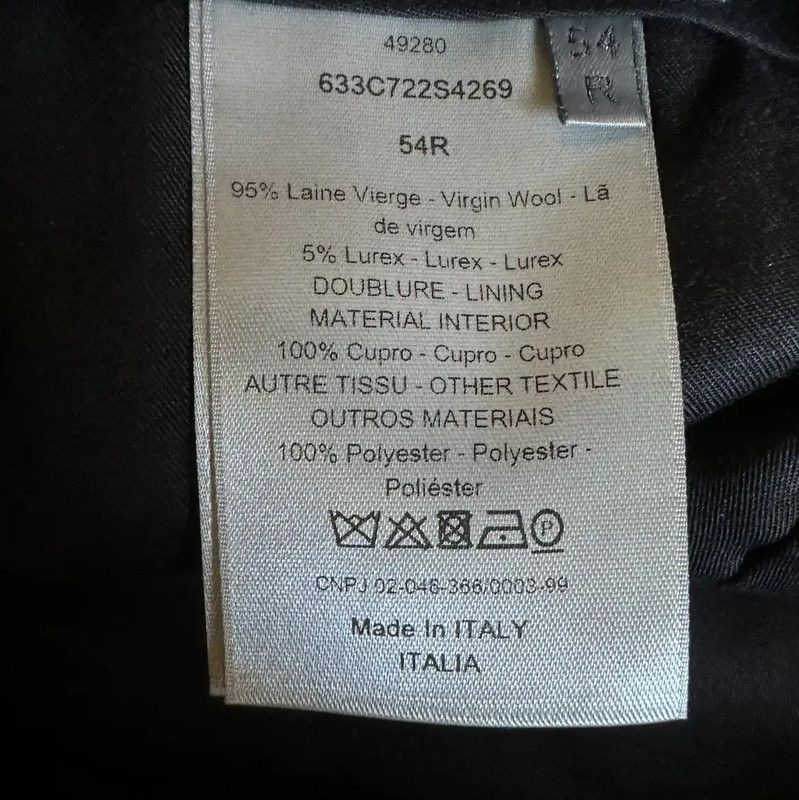 Dior Dior Black Wool Blend Gradient Casual Pants 0089 Size US 34 / EU 50 - 6 Thumbnail