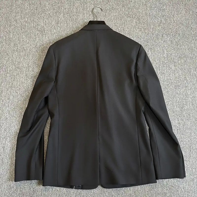 Dior Dior Men's Black Wool Embroidered Long Coat 0089 Size US M / EU 48-50 / 2 - 3 Thumbnail