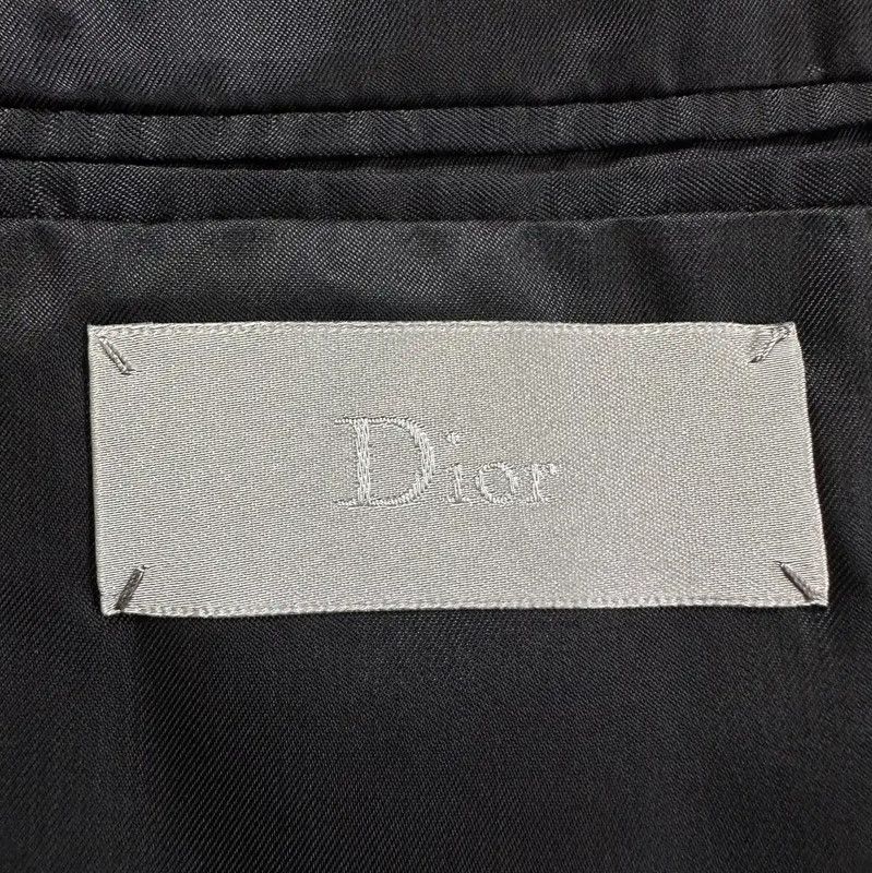 Dior Dior Men's Black Wool Embroidered Long Coat 0089 Size US M / EU 48-50 / 2 - 4 Thumbnail