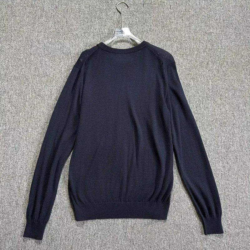 Dior Dior Men's Blue Wool Blend Long Sleeve Sweater 0089 Size US S / EU 44-46 / 1 - 6 Thumbnail