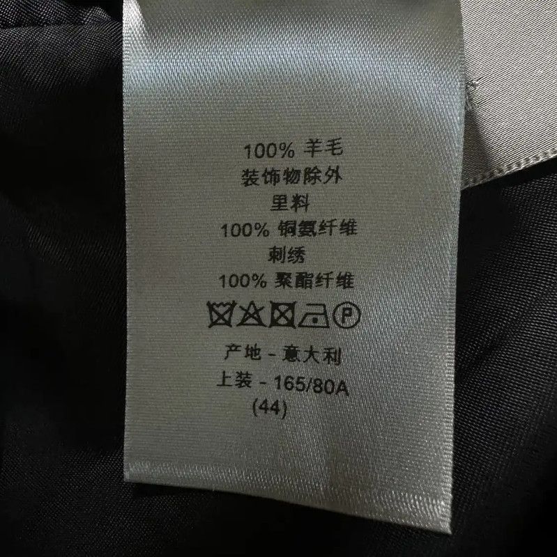 Dior Dior Black Embroidered Wool Long Sleeve Coat 0089 Size US S / EU 44-46 / 1 - 5 Thumbnail
