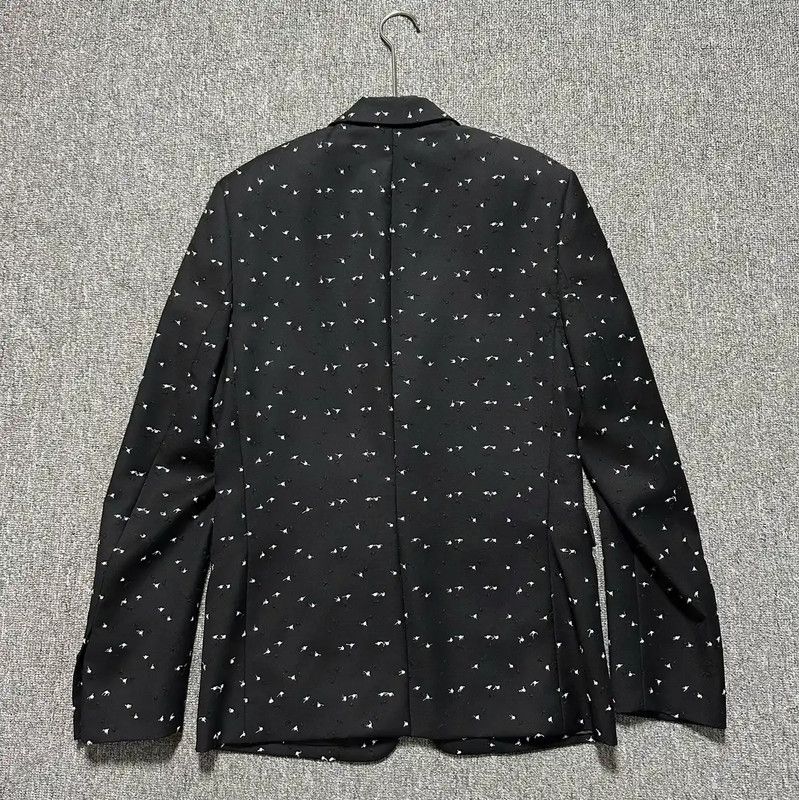 Dior Dior Black Embroidered Wool Long Sleeve Coat 0089 Size US S / EU 44-46 / 1 - 6 Thumbnail
