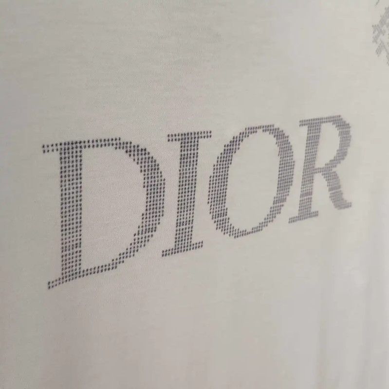 Dior Dior White Cotton Men's T-Shirt 0089 Size US XS / EU 42 / 0 - 5 Thumbnail
