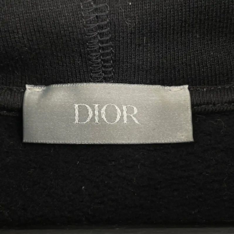 Dior Dior Black Cotton Men's Long Sleeve Hoodie 0089 Size US M / EU 48-50 / 2 - 3 Thumbnail